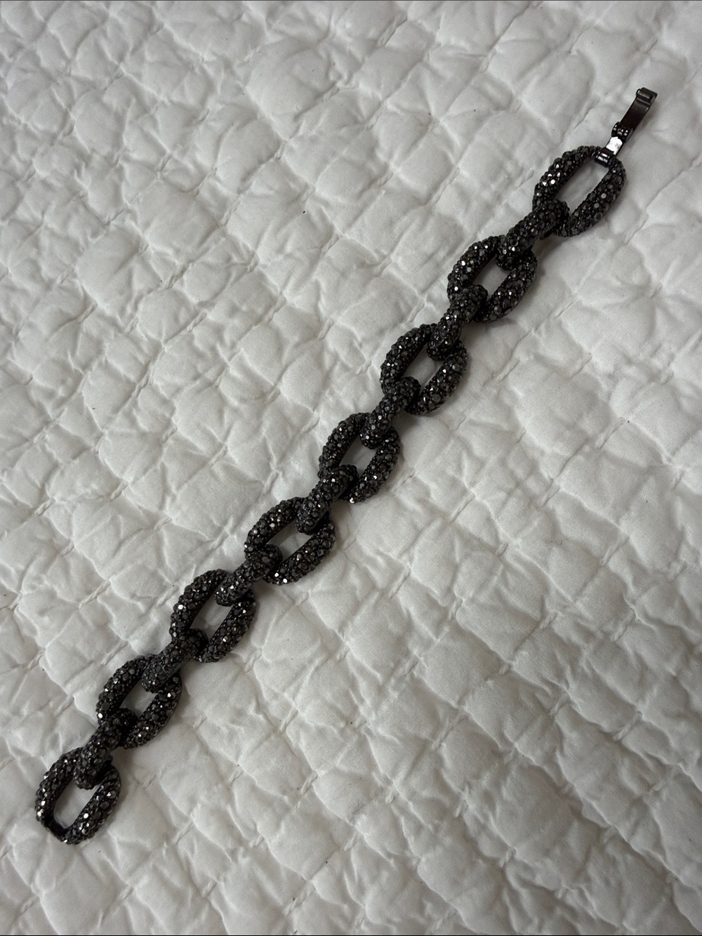 Sparkling Black Link Bracelet - Women Jewelry